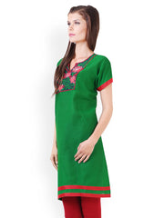 Libas Women Green Kurta