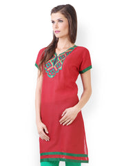 Libas Women Red Kurta