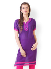 Libas Women Purple Kurta