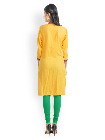 Libas Women Yellow Kurta