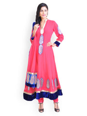 Libas Pink Anarkali Salwar Kurta with Dupatta