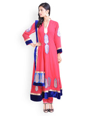Libas Pink Anarkali Salwar Kurta with Dupatta