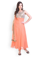 Libas Orange Salwar Kurta with Dupatta