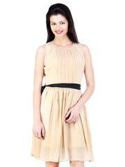 Liebemode Beige A-line Dress