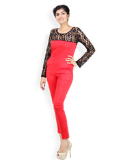 Liebemode Women Red Jumpsuit
