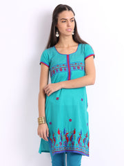 Lovely Lady Blue Embroidered Kurta
