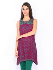 Lovely Lady Magenta Printed Kurta