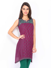 Lovely Lady Magenta Printed Kurta