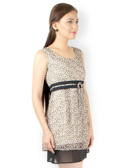 Magnetic Designs Brown Leopard Print Fit &amp; Flare Dress