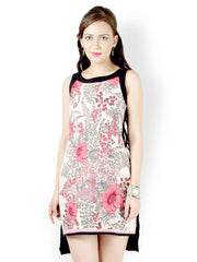 Magnetic Designs White &amp; Black Printed Shift Dress