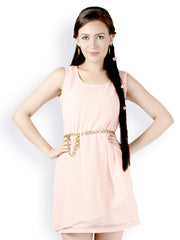 Magnetic Designs Pink Fit &amp; Flare Dress