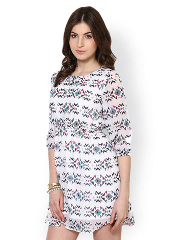 Magnetic Designs White Fit &amp; Flare Dress