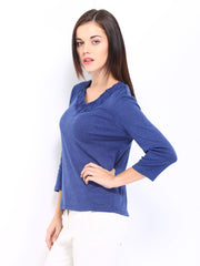 Maine by Debenhams Women Navy Melange Top