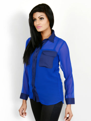 Martini Women Blue Shirt