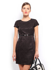 Mast &amp; Harbour Dark Brown Vanisa Tailored Dress