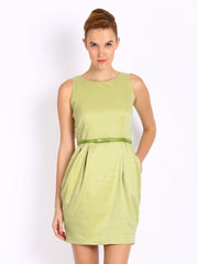 Mast &amp; Harbour Green Tailored Sandy Dress