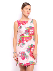 Mast &amp; Harbour Pink Printed Shift Dress
