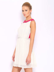Mast &amp; Harbour White A-Line Dress