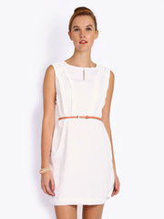 Mast &amp; Harbour White Tailored Dress