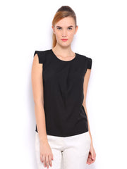 Mast &amp; Harbour Women Black Aalia Top