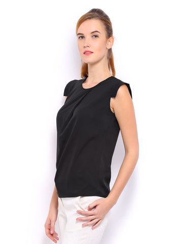 Mast &amp; Harbour Women Black Aalia Top
