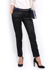 Mast &amp; Harbour Women Black Formal Trousers