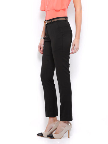 Mast &amp; Harbour Women Black Trousers