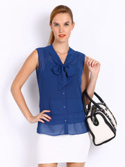 Mast &amp; Harbour Women Blue Amber Top
