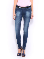 Mast &amp; Harbour Women Blue Slim Fit Jeans
