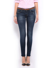 Mast &amp; Harbour Women Blue Slim Fit Jeans