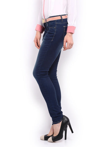 Mast &amp; Harbour Women Blue Slim Fit Jeans
