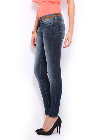 Mast &amp; Harbour Women Blue Slim Fit Jeans