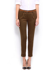 Mast &amp; Harbour Women Brown Sally Trousers