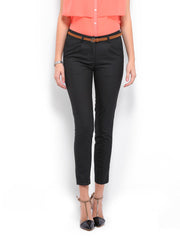 Mast &amp; Harbour Women Charcoal Grey Trousers