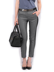 Mast &amp; Harbour Women Grey Formal Trousers
