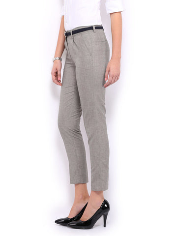 Mast &amp; Harbour Women Grey Jolly Trousers