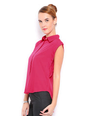 Mast &amp; Harbour Women Pink Alisa Top