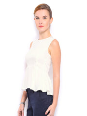 Mast &amp; Harbour Women White Paige Top