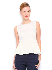 Mast &amp; Harbour Women White Paige Top