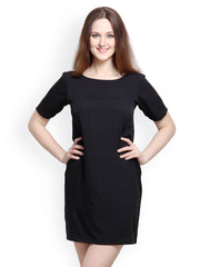 Maysa Black Shift Dress