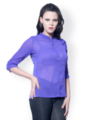 Meira Women Purple Shirt