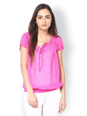 Meira Women Fuchsia Pink Top