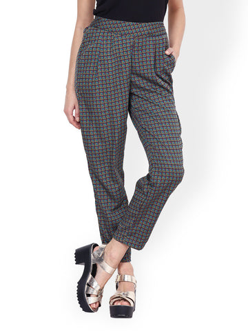 Meira Women Multicoloured Printed Trousers