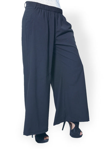 Meira Women Black Palazzo Trousers