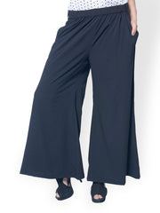 Meira Women Black Palazzo Trousers