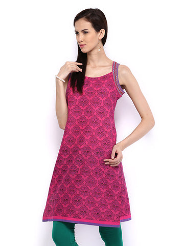 Melange by Lifestyle Women Pink Printed Kurta