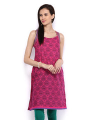 Melange by Lifestyle Women Pink Printed Kurta