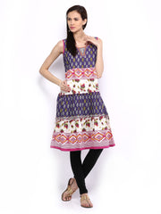 Melange by Lifestyle Women Purple Printed Kurta