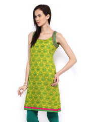 Melange by Lifestyle Women Yellow Printed Kurta