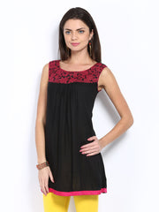 Melange by Lifestyle Women Black Kurta
